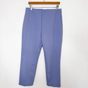 Crosby. Womens Springfield Pull On Crop Pants Size 10 Blue Cotton Stretch Office